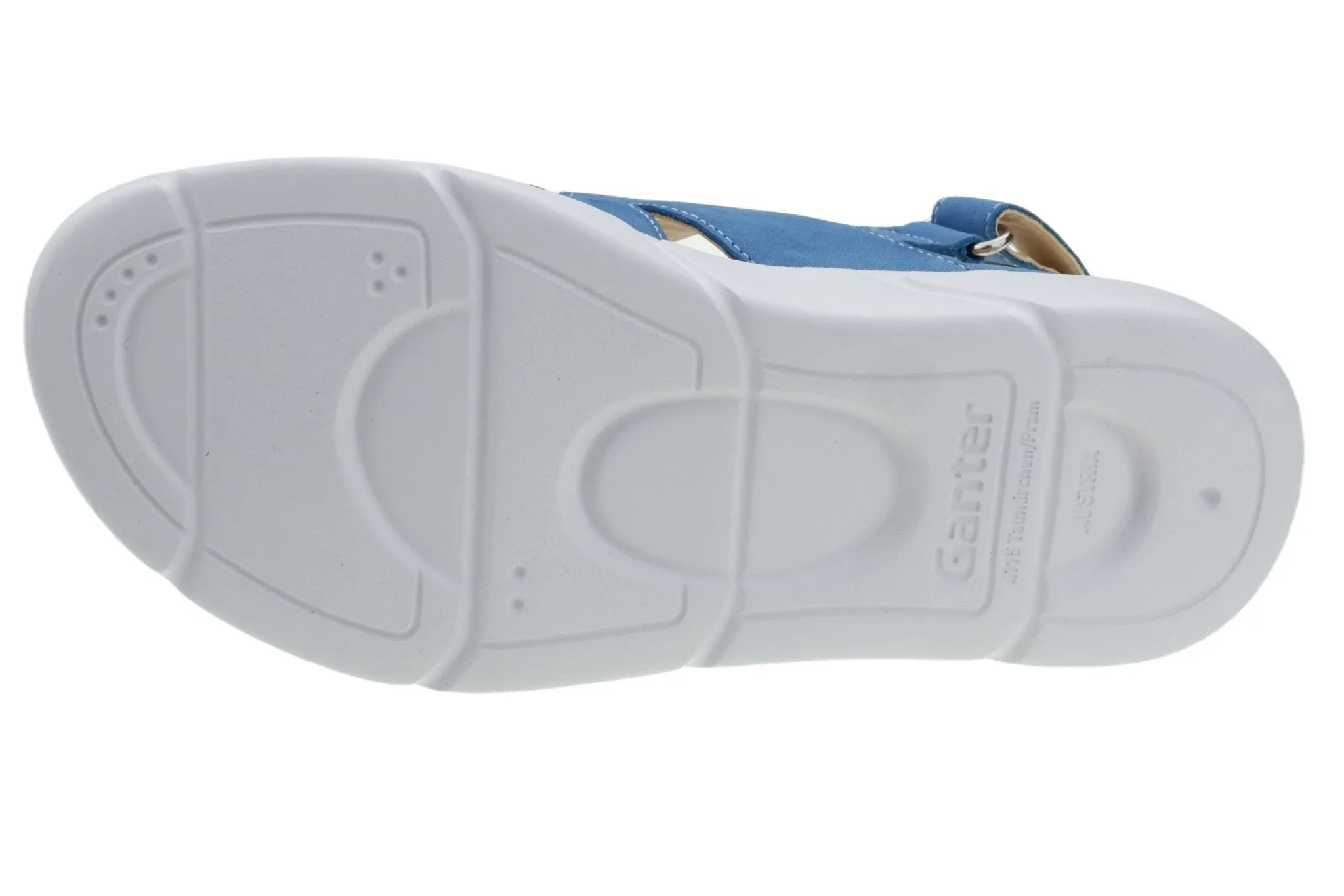 'Halina' women's wide fit (H) sandal - blue