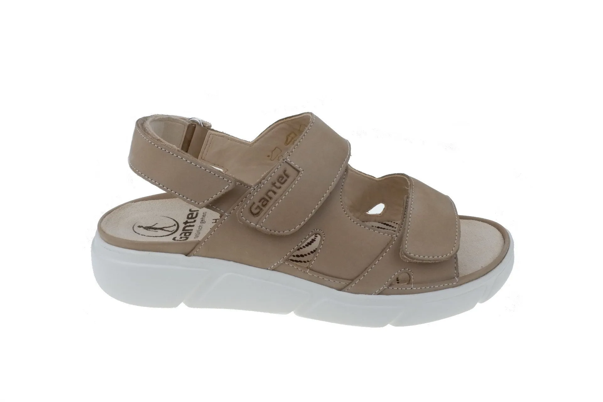 'Halina' women's wie fit (H) sandal - beige