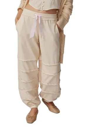 HUS1228 Layered Strap Jogger Pants