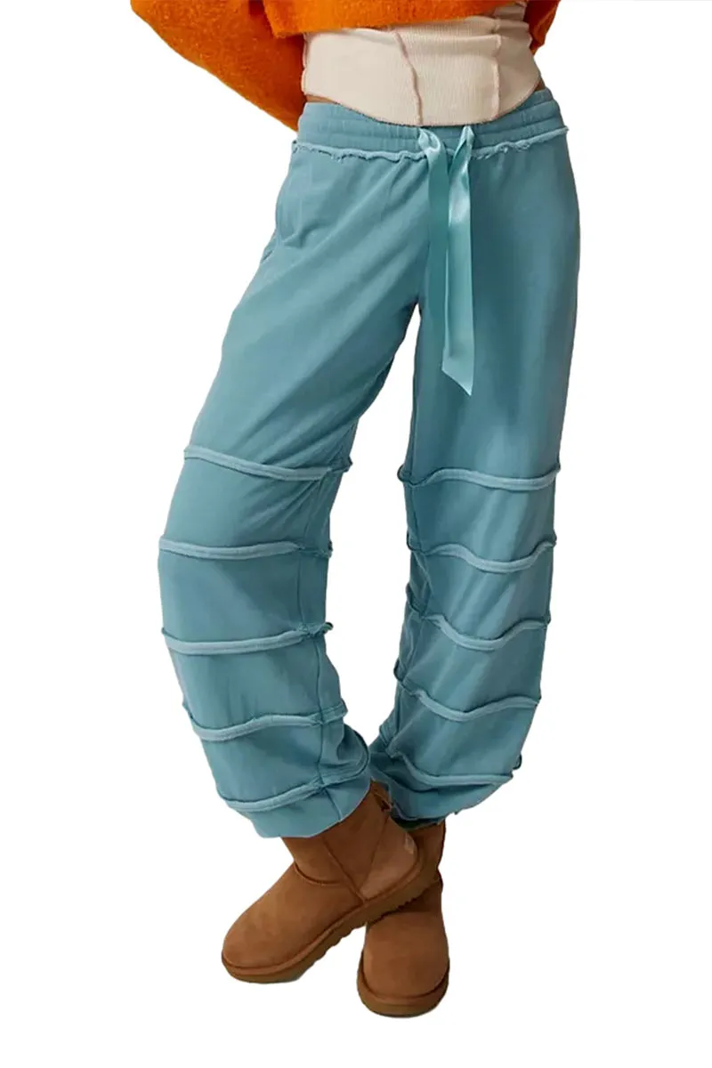 HUS1228 Layered Strap Jogger Pants