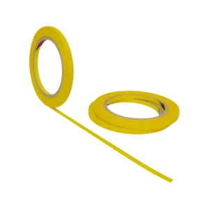 JMIBASIC Yellow Painters Tape for Car Paint - 3 Roll Multi Size Automotive Masking Tape