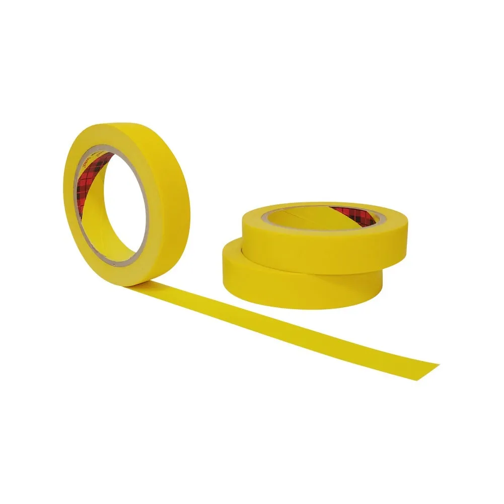 JMIBASIC Yellow Painters Tape for Car Paint - 3 Roll Multi Size Automotive Masking Tape