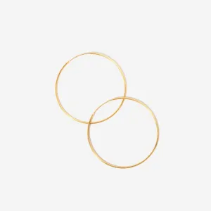Large Thin Endless Hoops