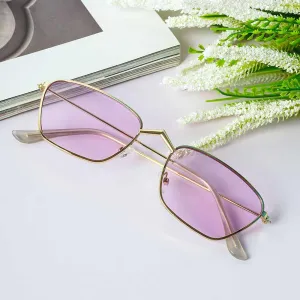 Lilac Thin Framed Rectangular Shades