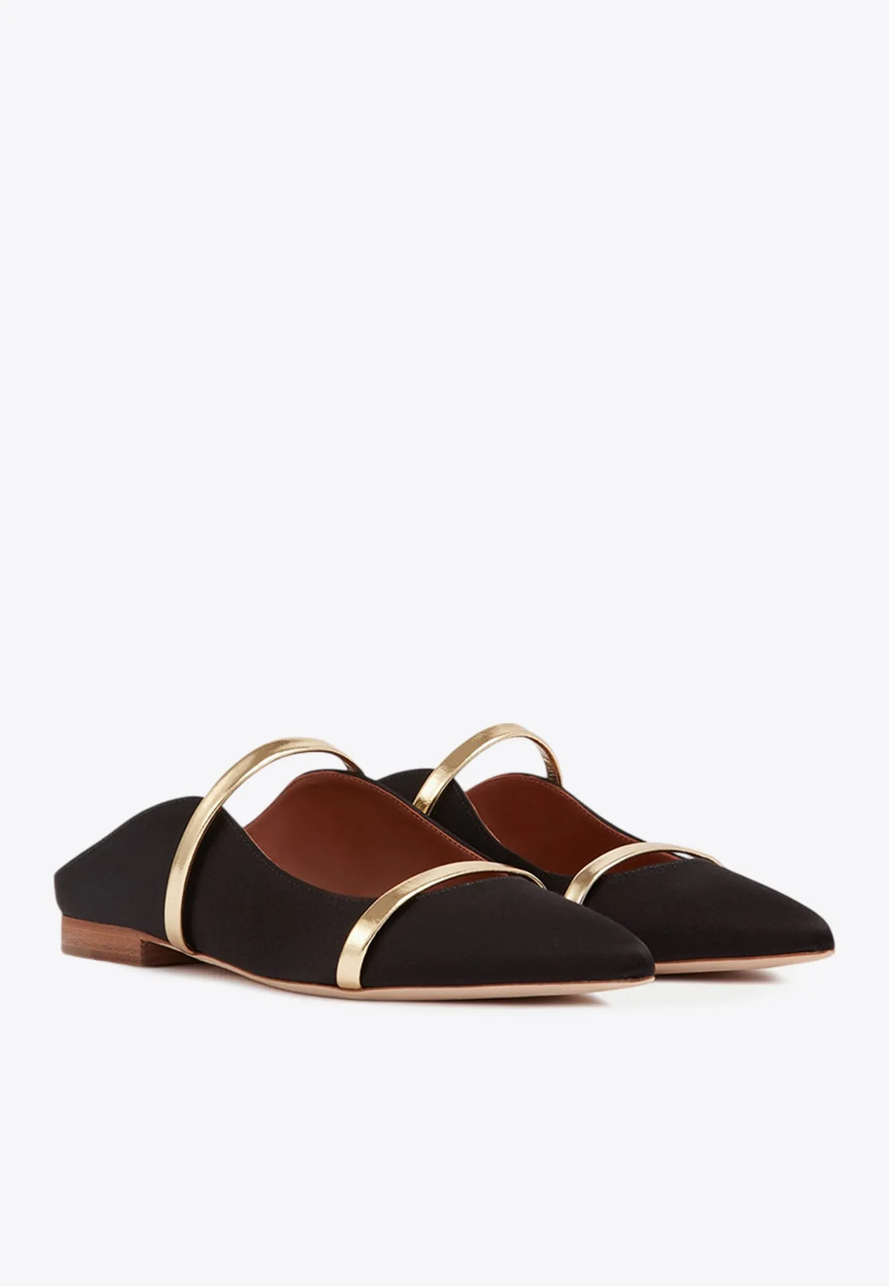 Maureen Satin Flat Mules