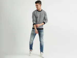 Mens Long Sleeve Solid Sweatshirt