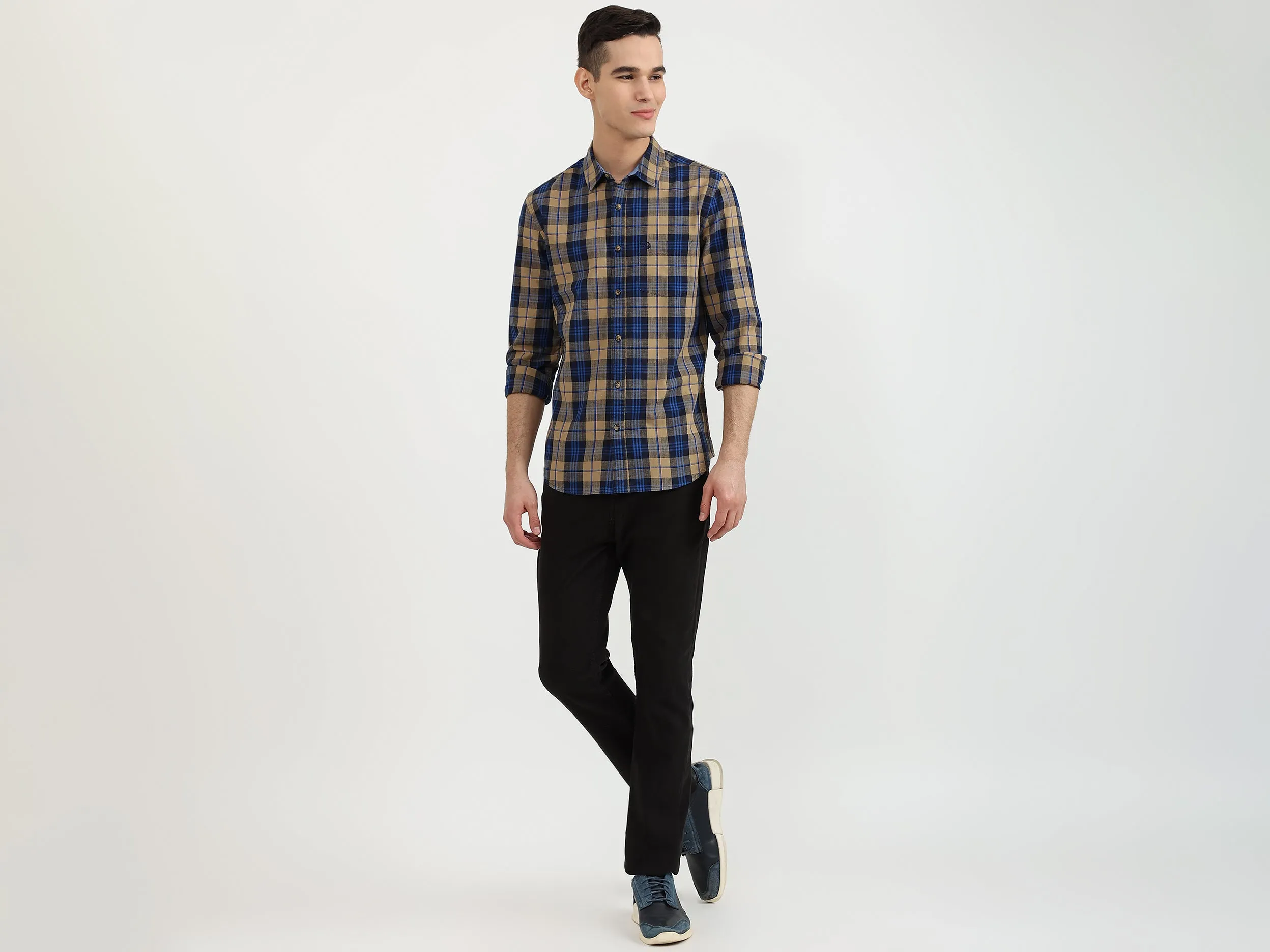 Mens Slim Fit Check Shirt