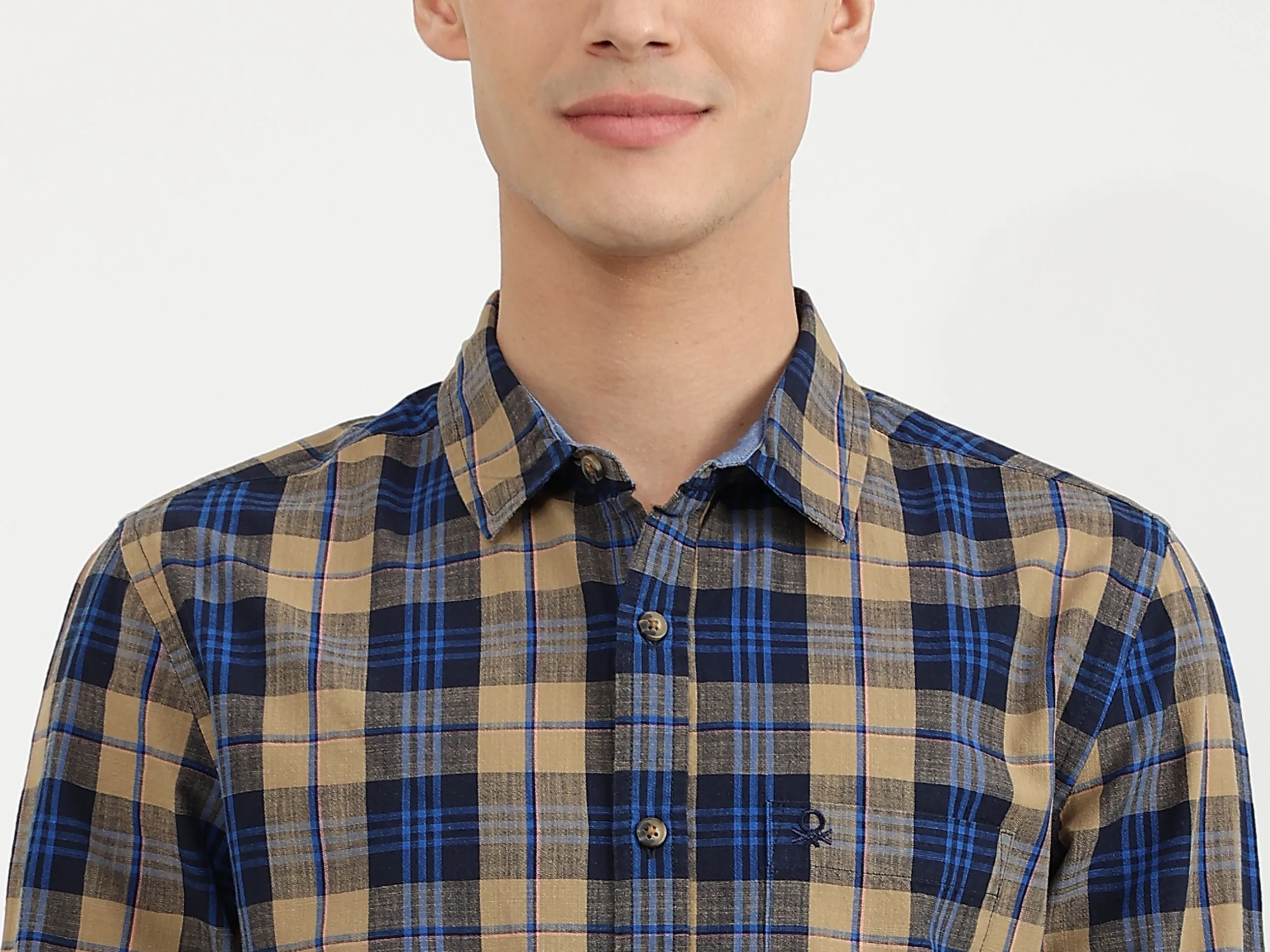 Mens Slim Fit Check Shirt