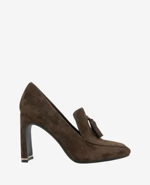 Nova Suede Heel Loafer