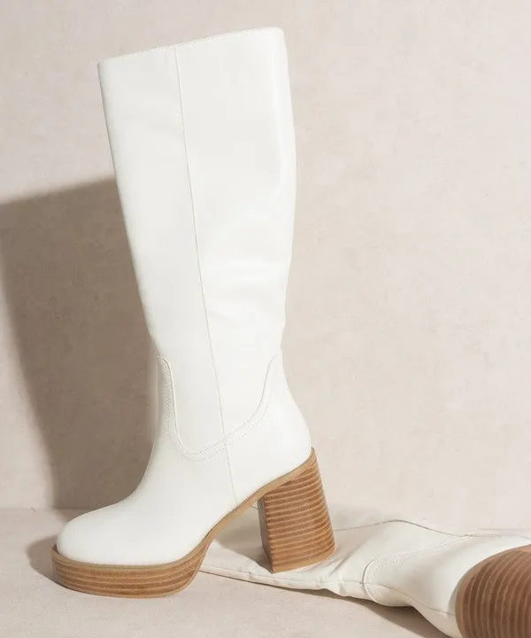 Oasis Society Juniper Platform Knee-High Boots