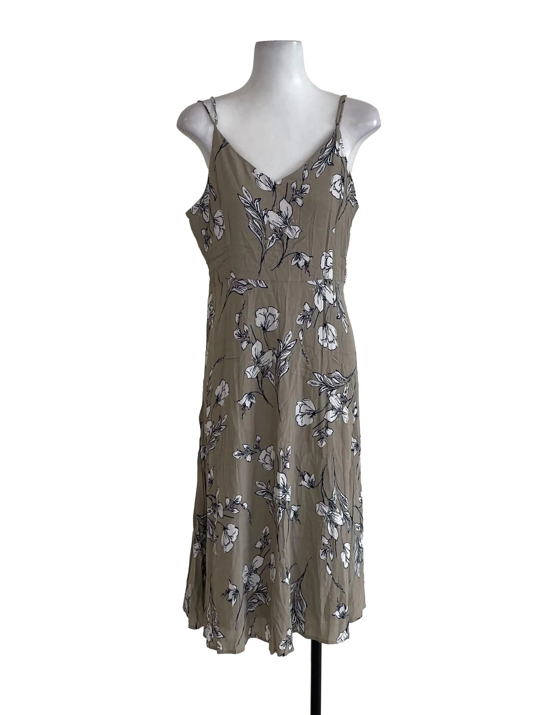 Oat Floral Thin Strap Dress
