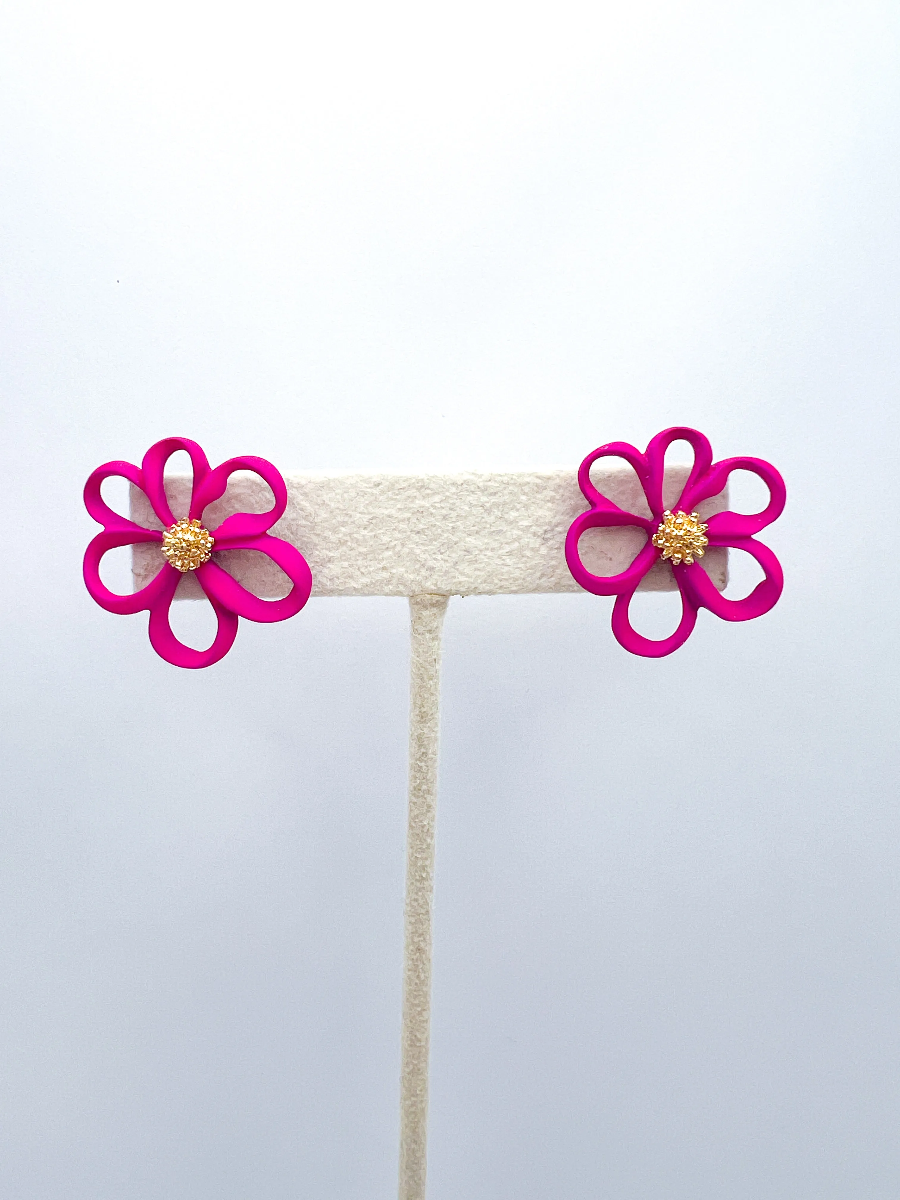 Open Flower Earrings