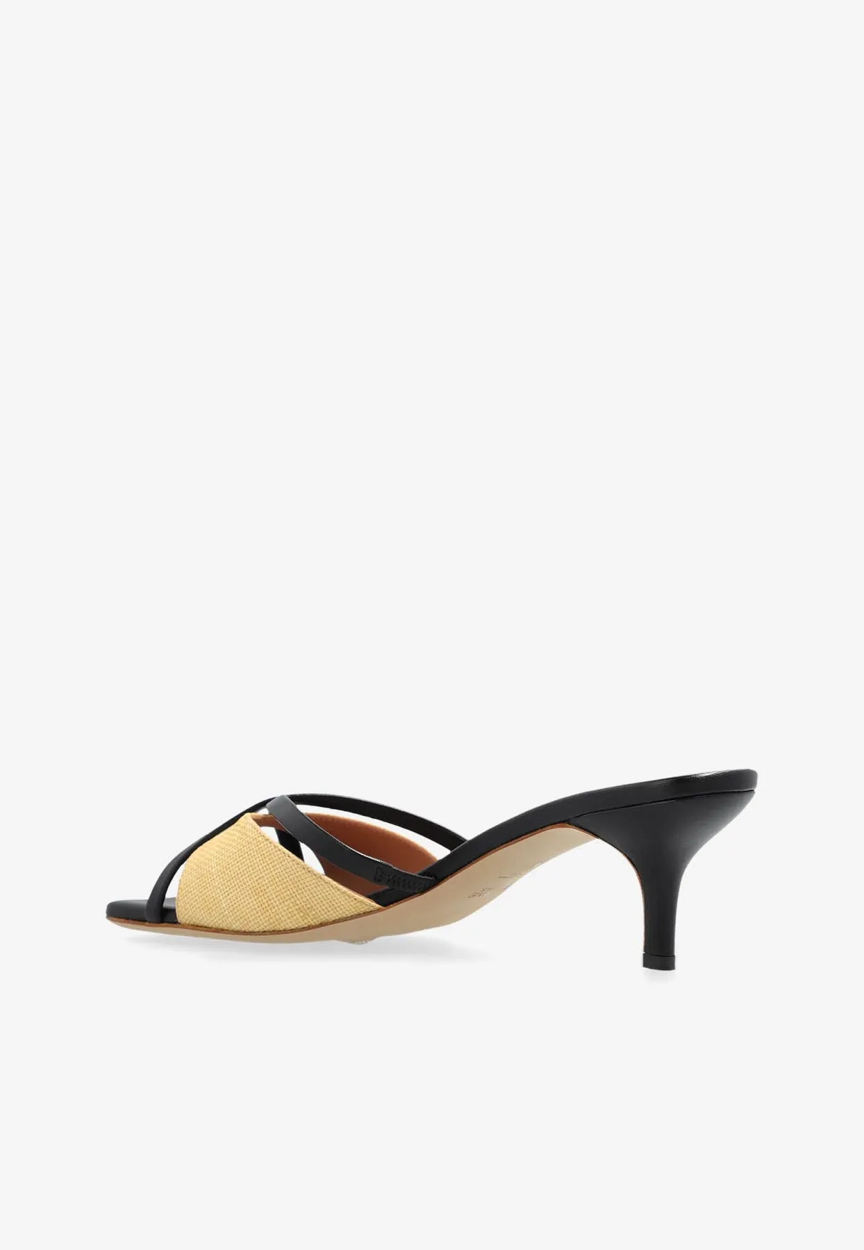 Penn 45 Leather and Raffia Mules