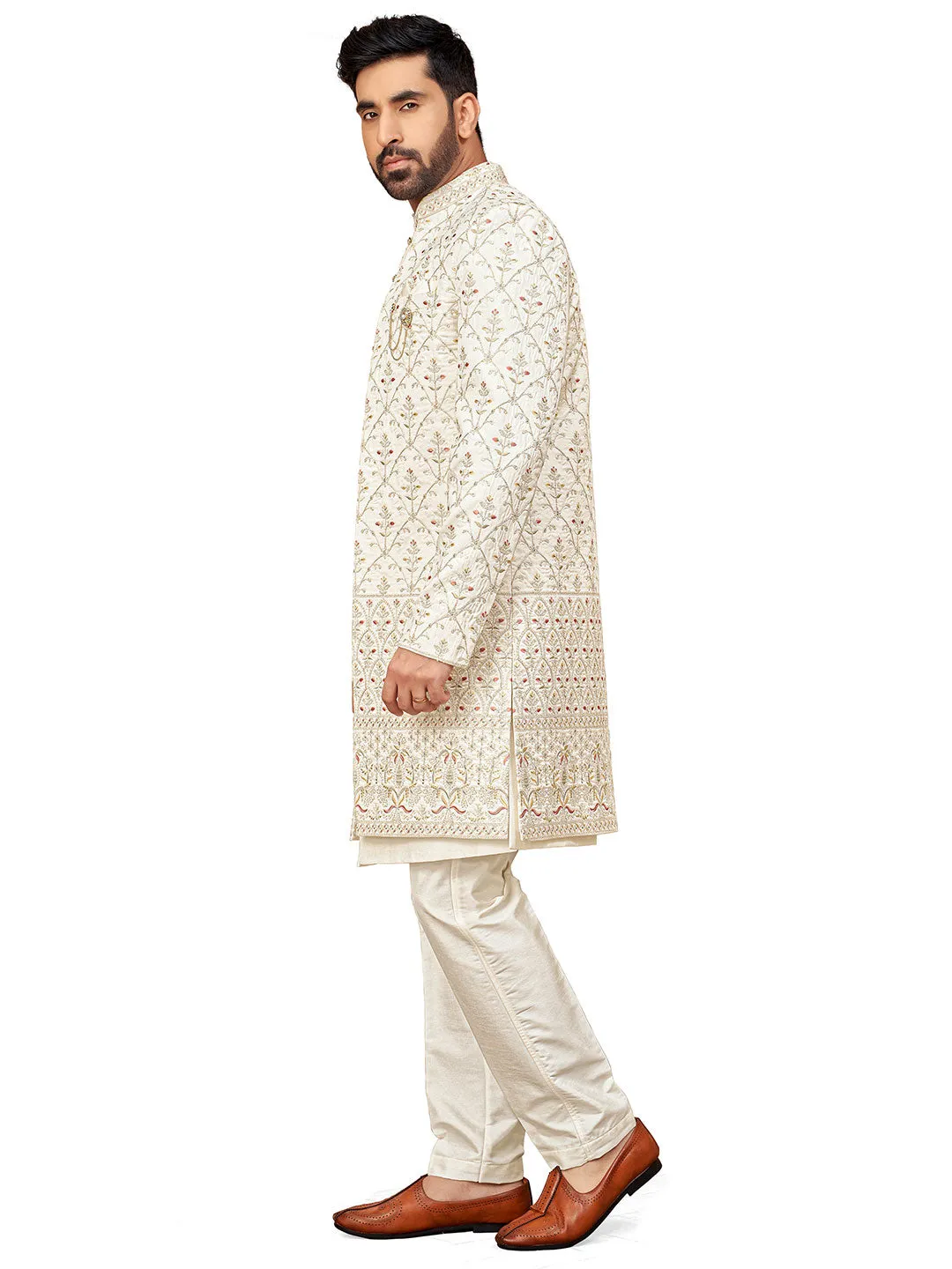 Perfect Blend of Tradition Cream Indo-Western