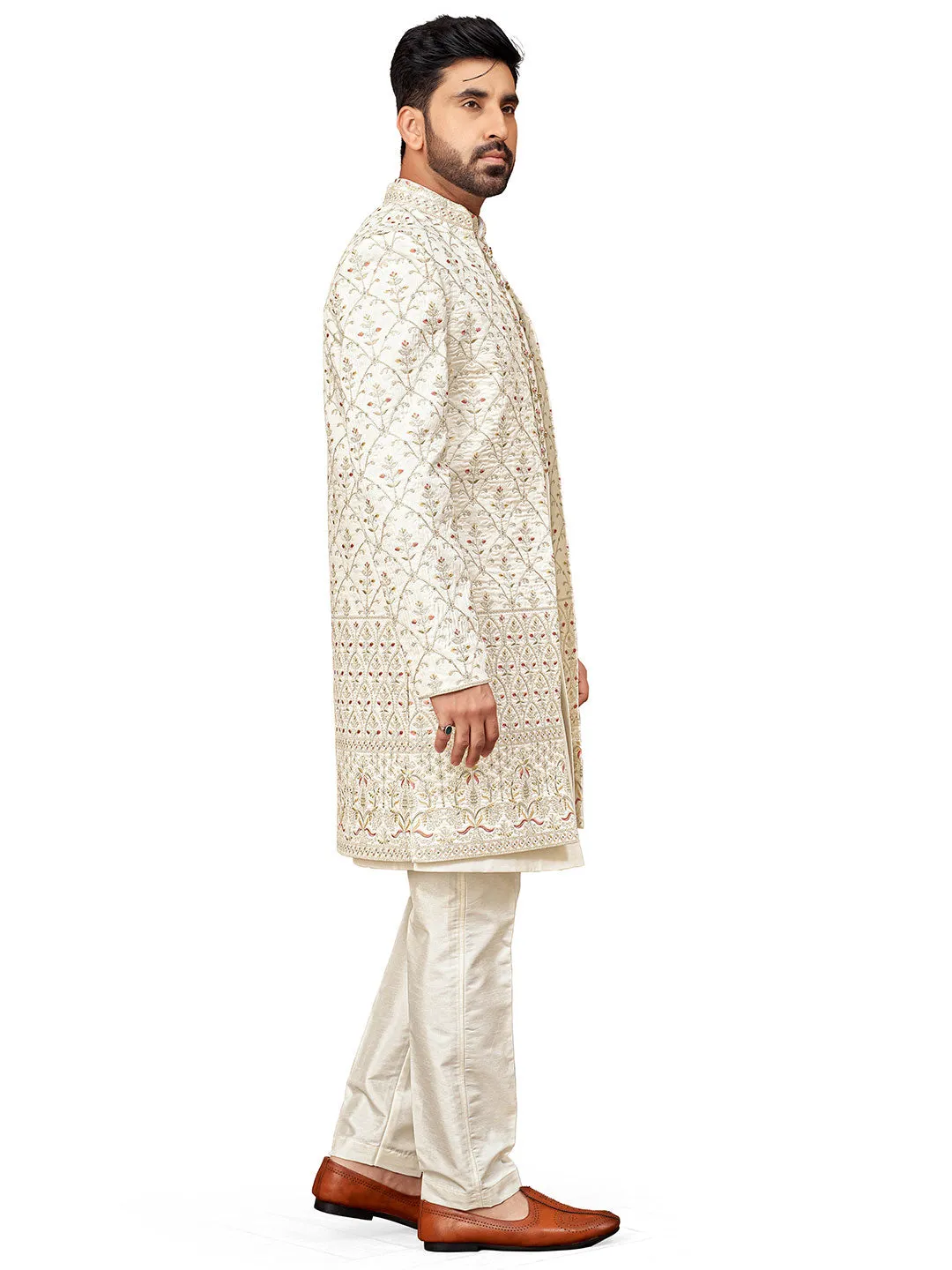 Perfect Blend of Tradition Cream Indo-Western