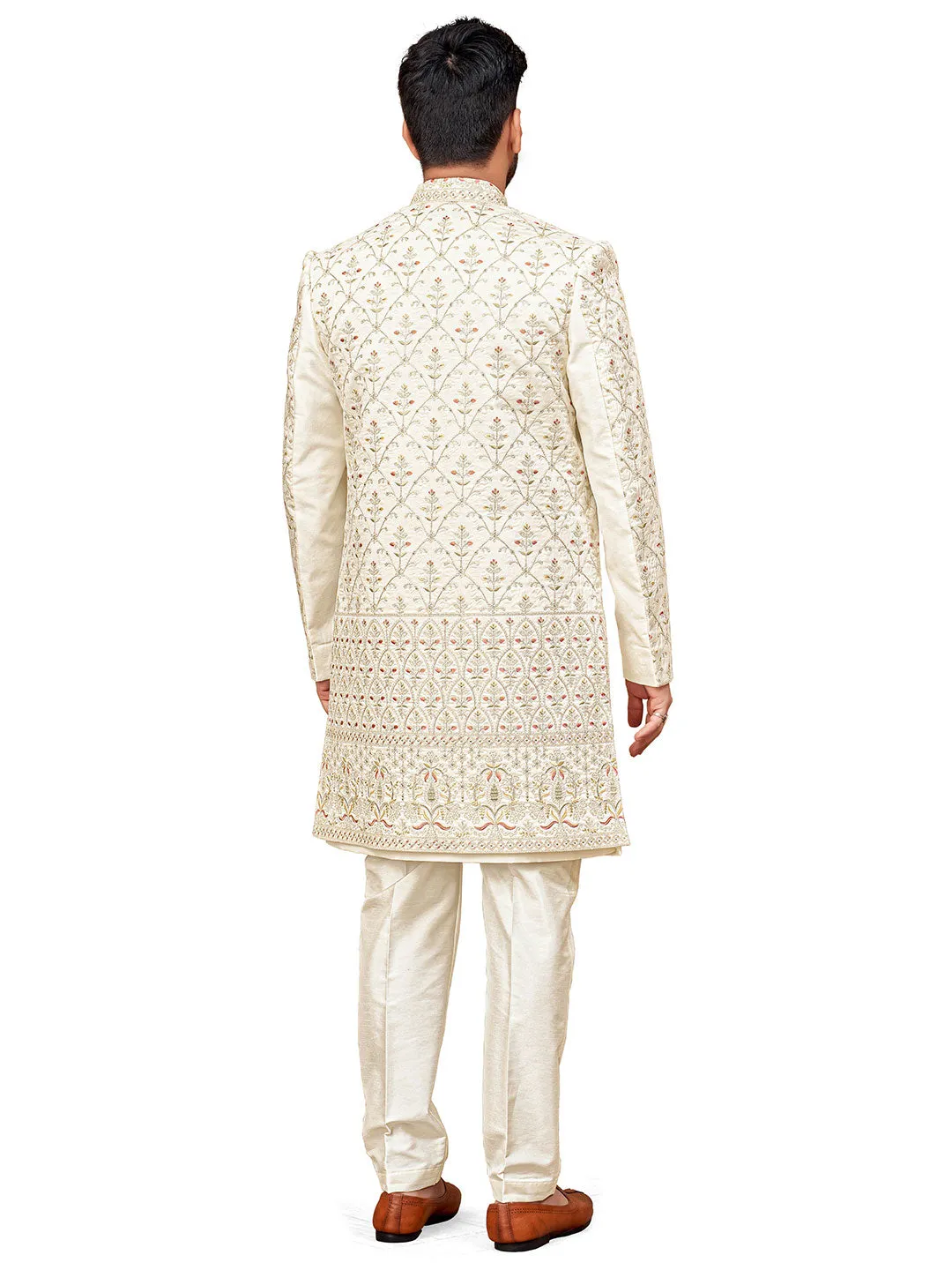 Perfect Blend of Tradition Cream Indo-Western