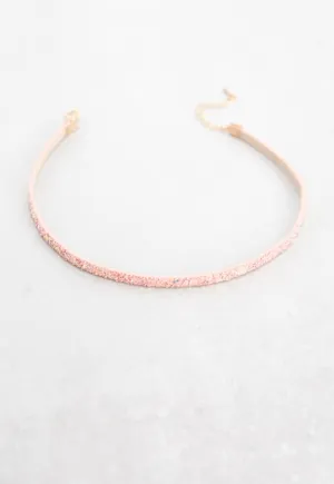 Pink Glitter Choker