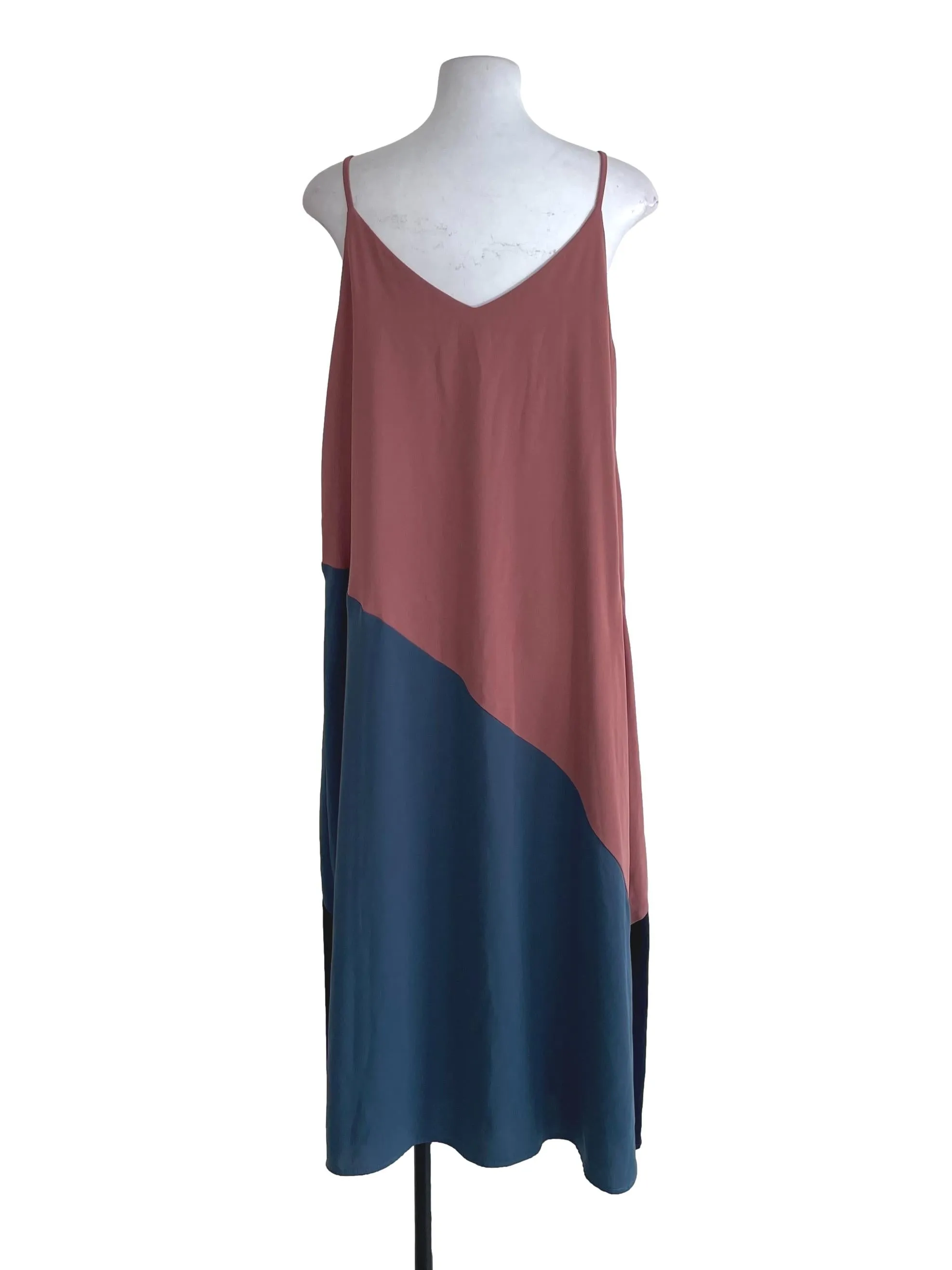 Pink Multi Tones Thin Strap Dress