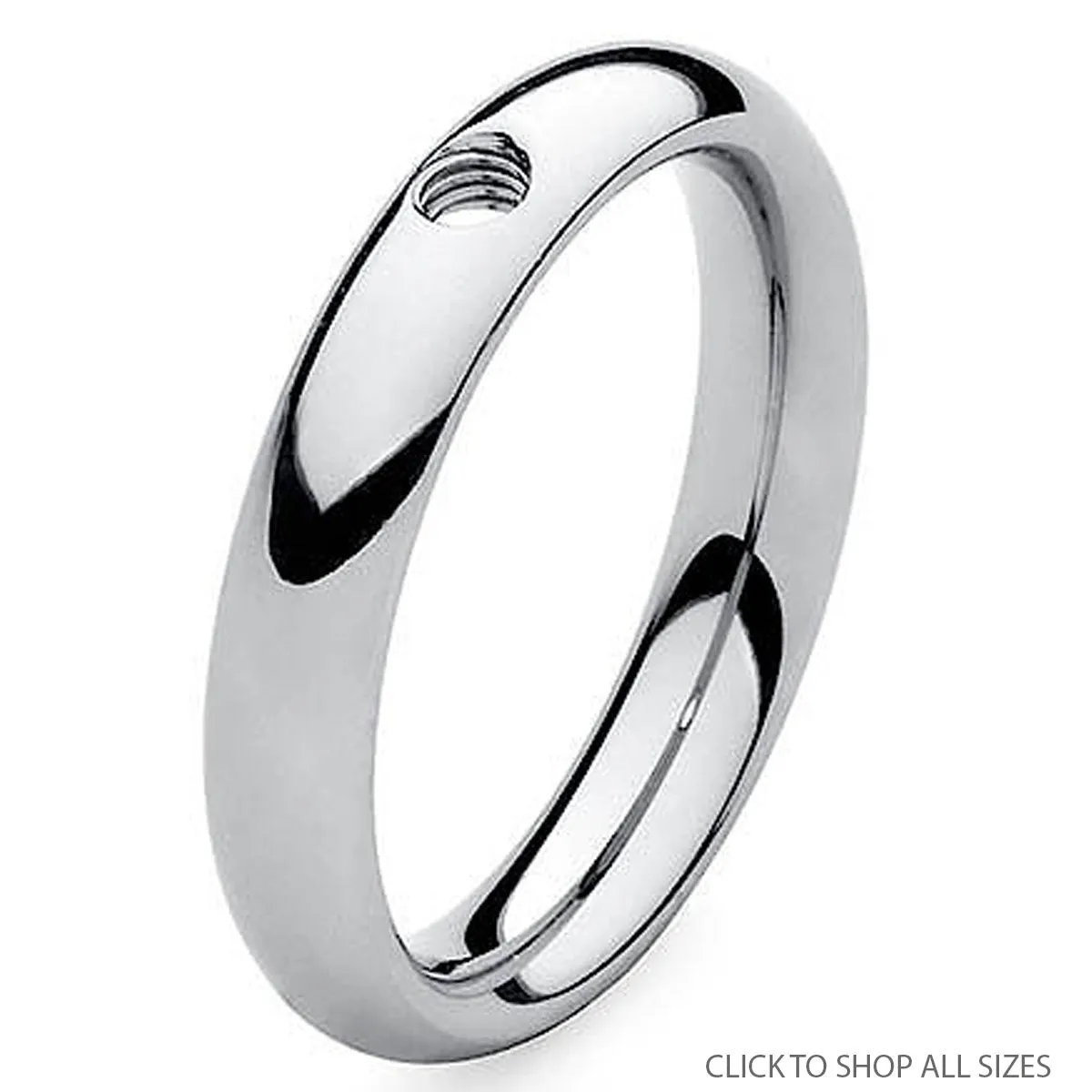 Qudo Classic Thin Ring Band - Silver