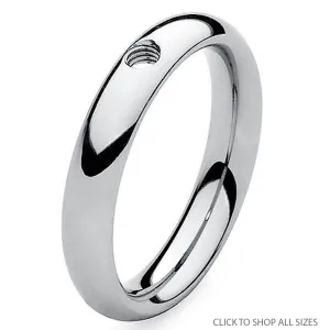 Qudo Classic Thin Ring Band - Silver