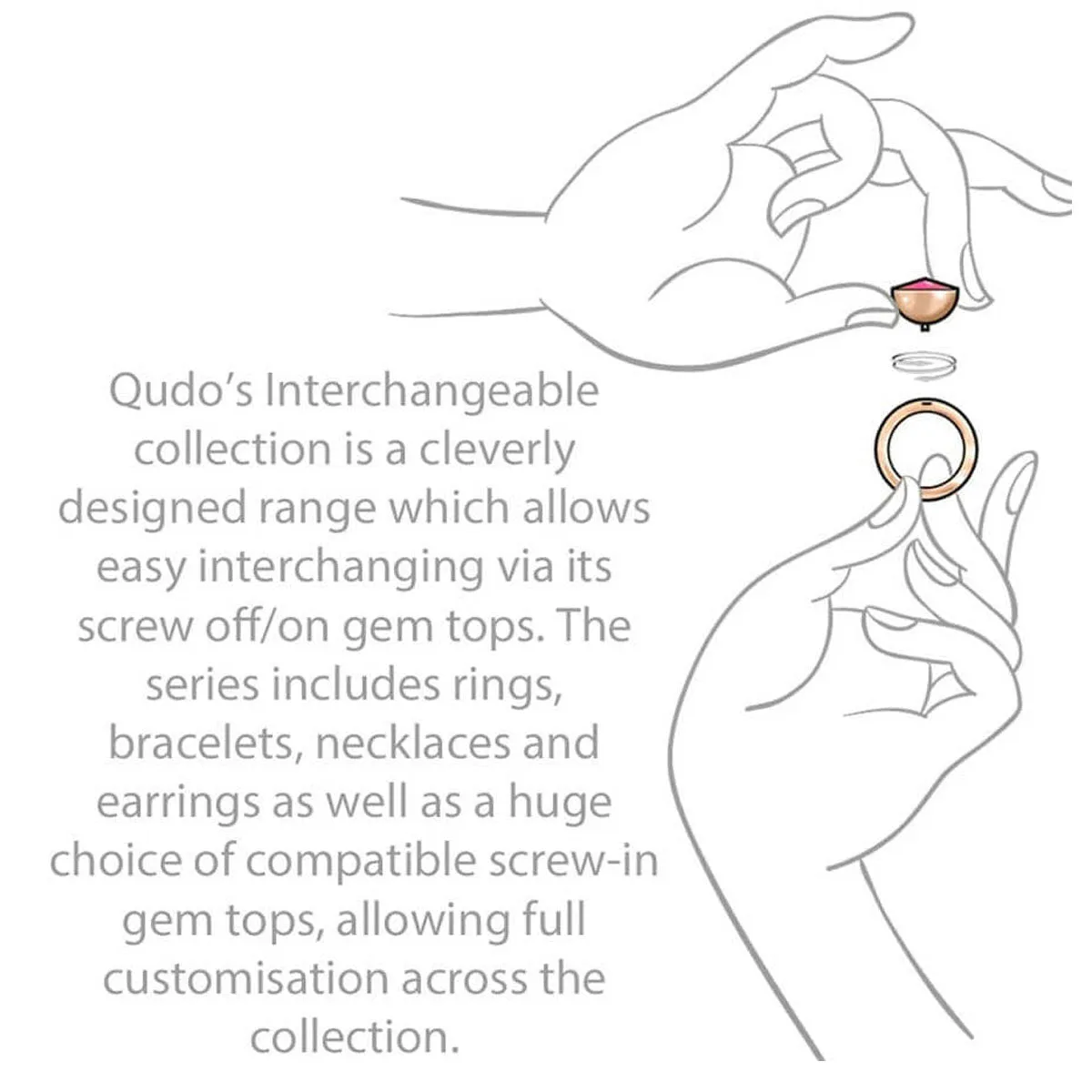 Qudo Extra Thin Ring - Gold