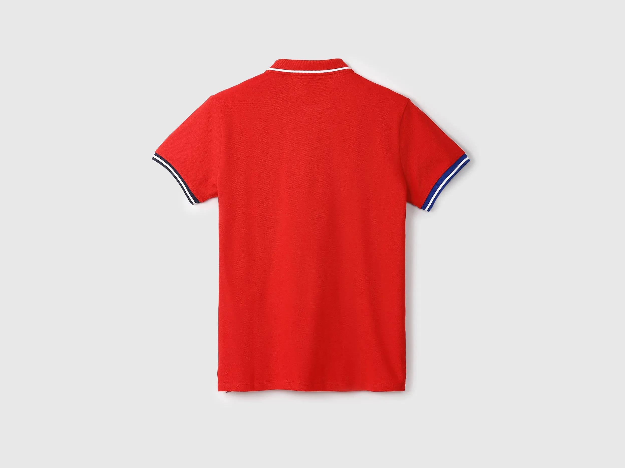 Red Printed Polo T-Shirt