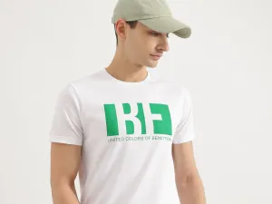 Regular Fit Round Neck Printed T-Shirt