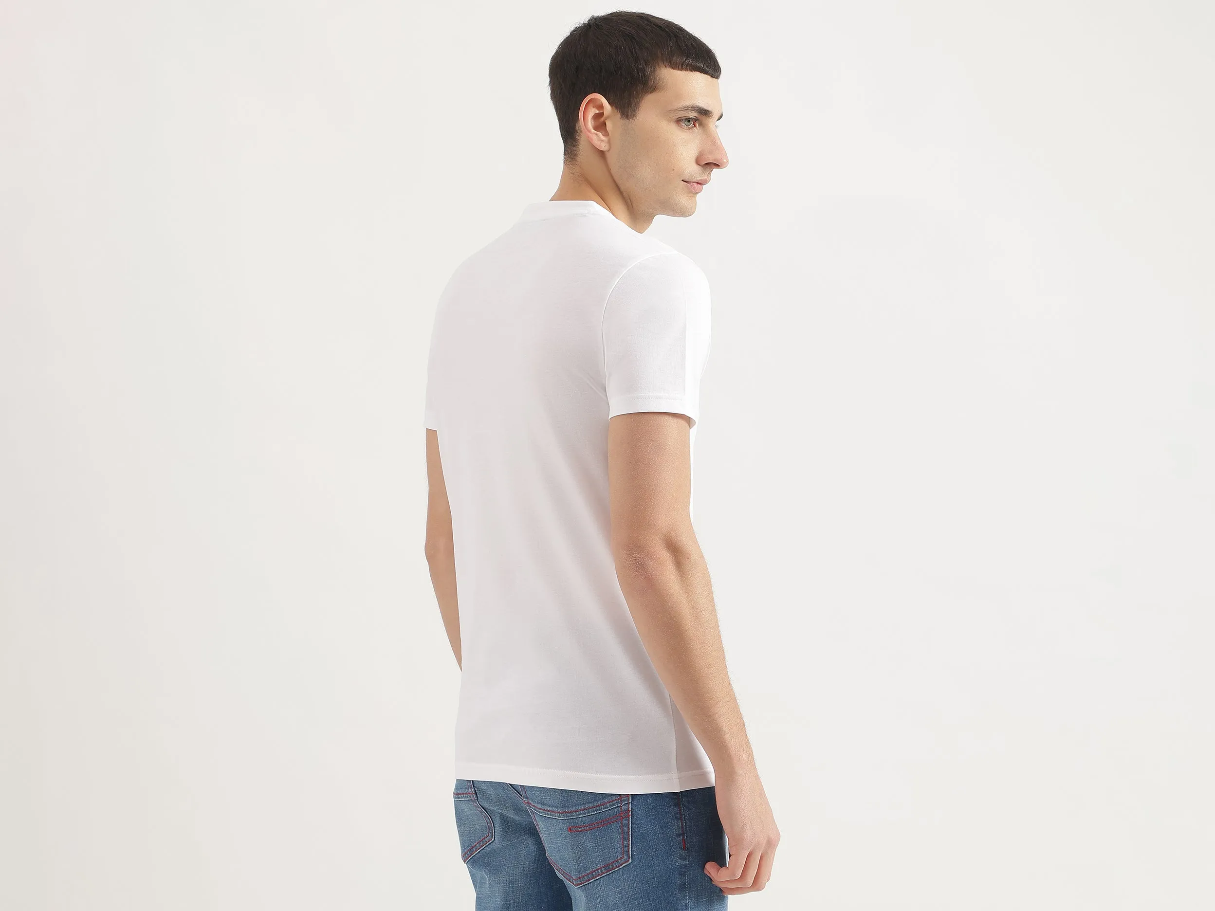 Regular Fit Round Neck Printed T-Shirt