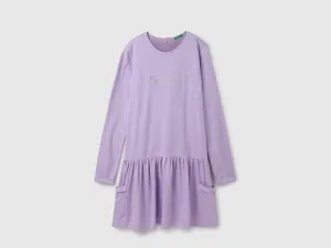 Regular Fit Round Neck Solid Dress