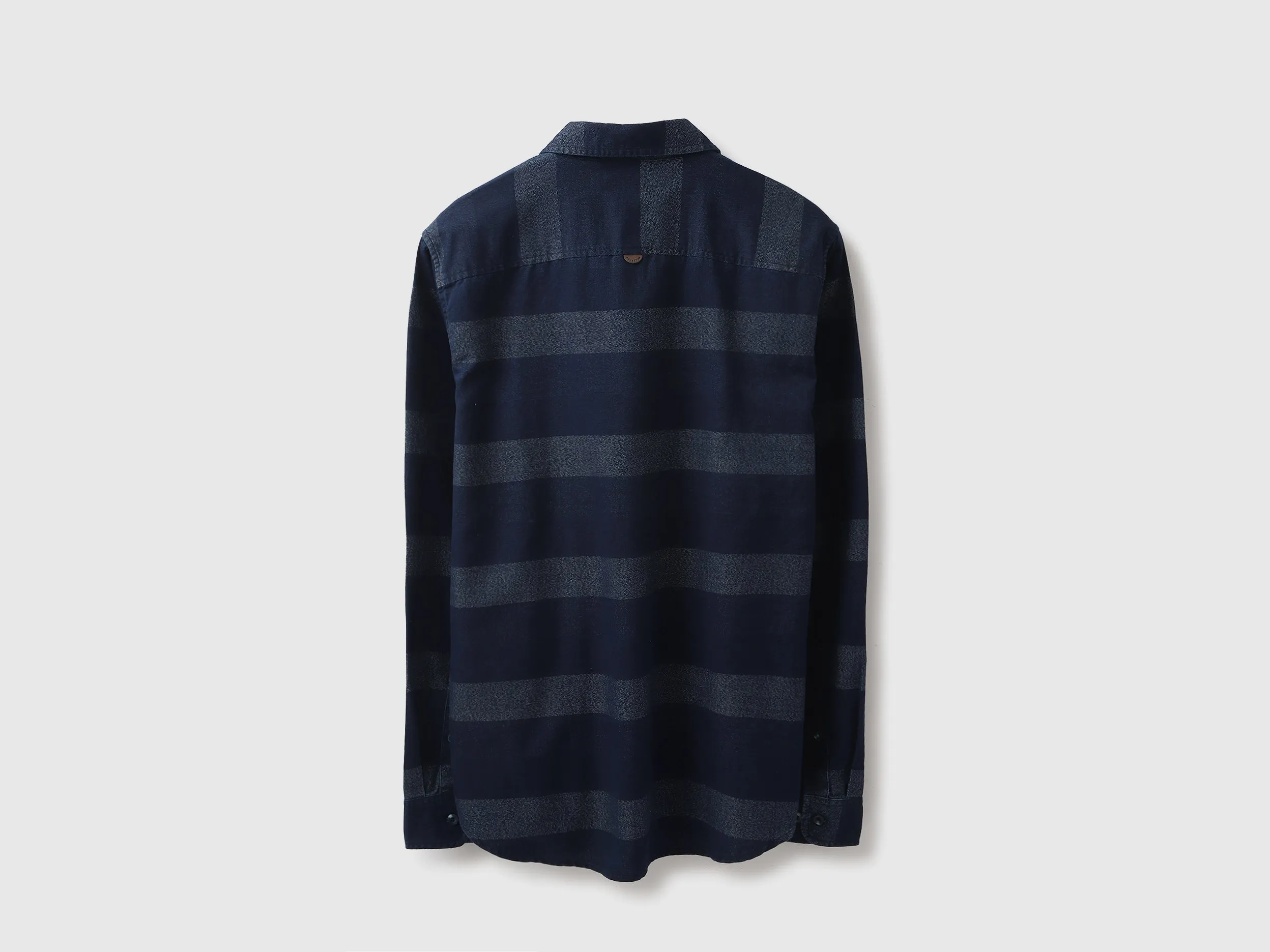 Regular Fit Spread Collar Striped Shirt
