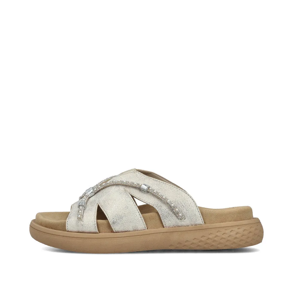 Rieker Ladies Flat Mule Sandals V1588-60