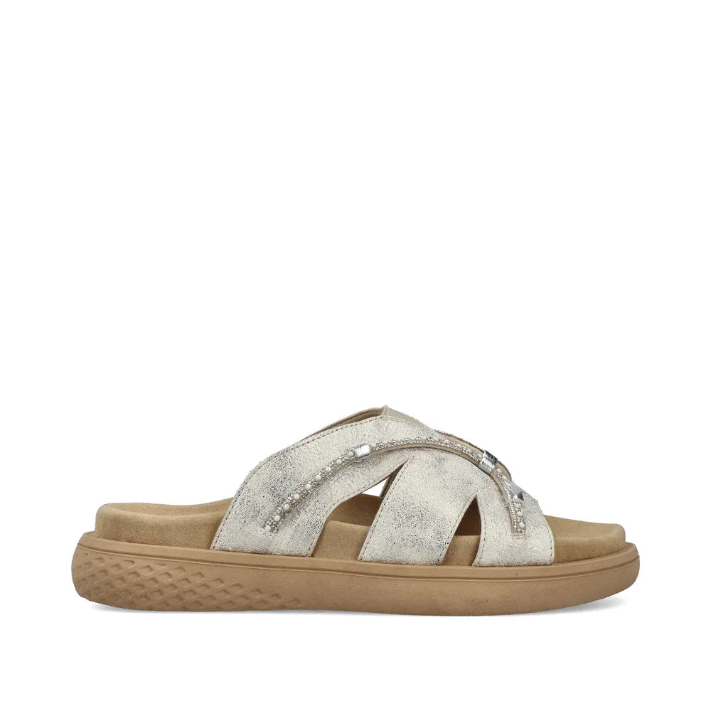 Rieker Ladies Flat Mule Sandals V1588-60