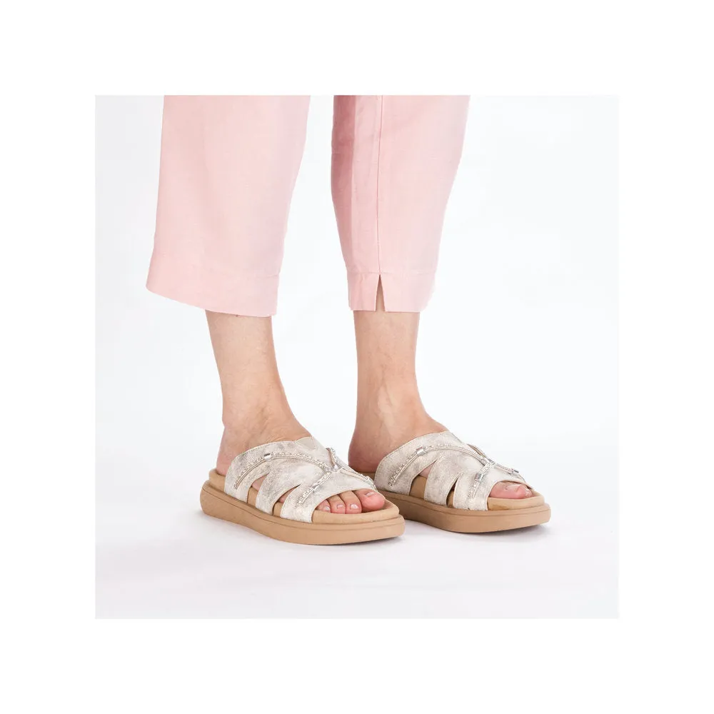 Rieker Ladies Flat Mule Sandals V1588-60