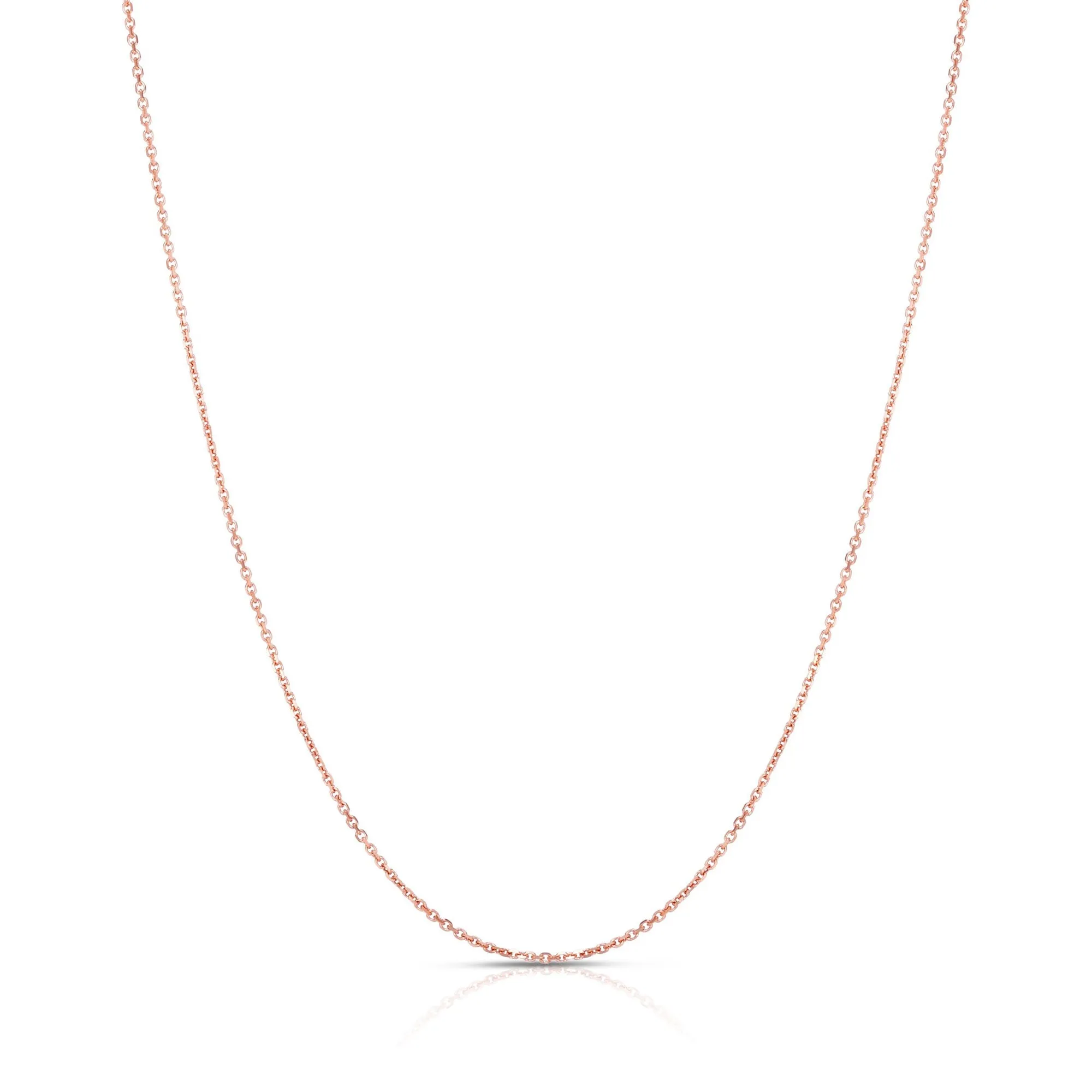 Rose Thin Cable Chain (Silver)