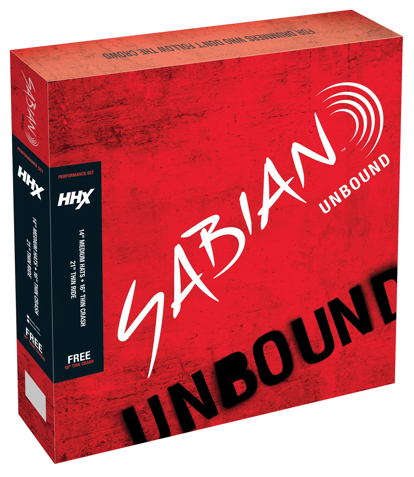 SABIAN 15005XTMN HHX Performance Set 4-Pack Cymbal Package Made In Canada