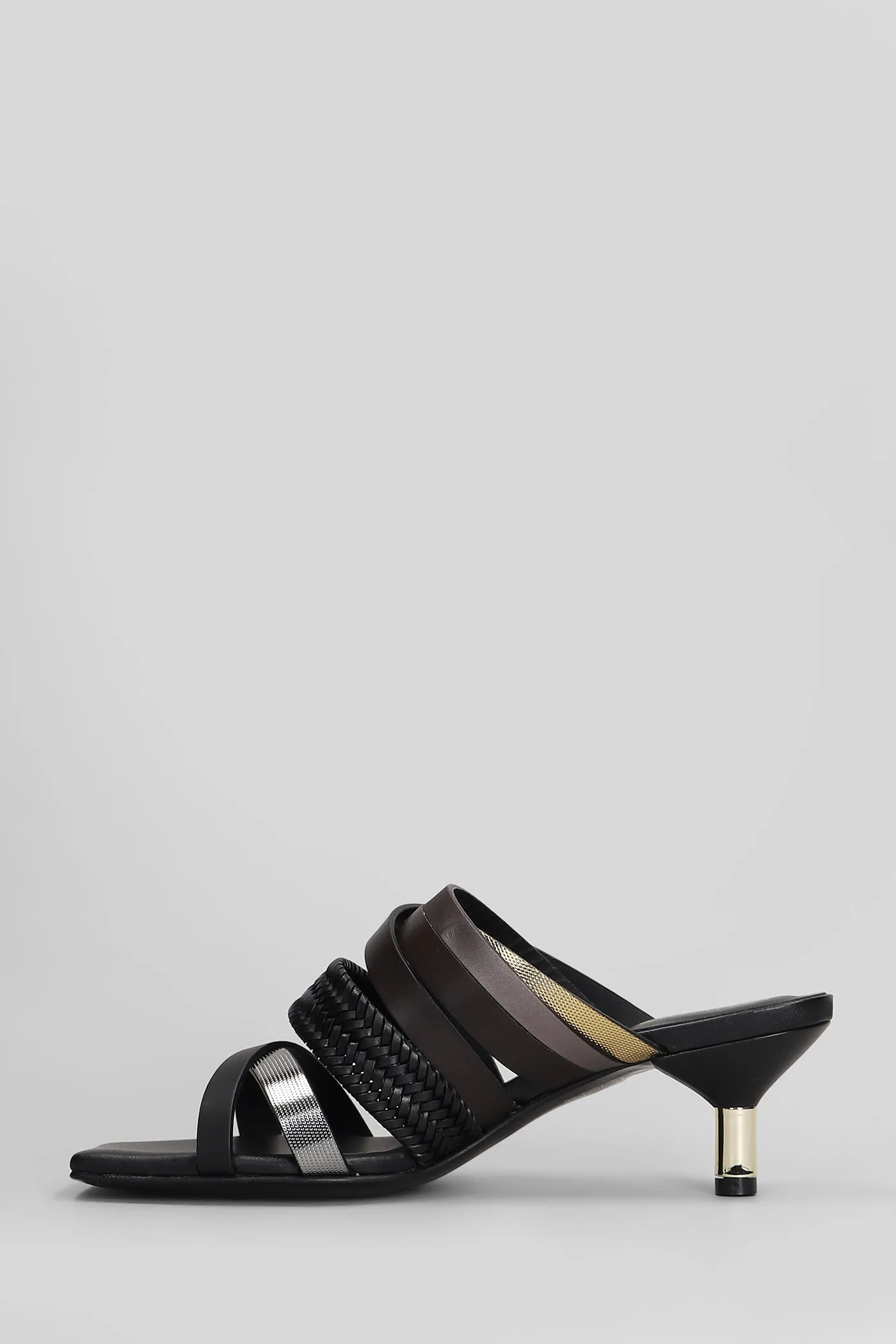 Slipper-Mule in black leather