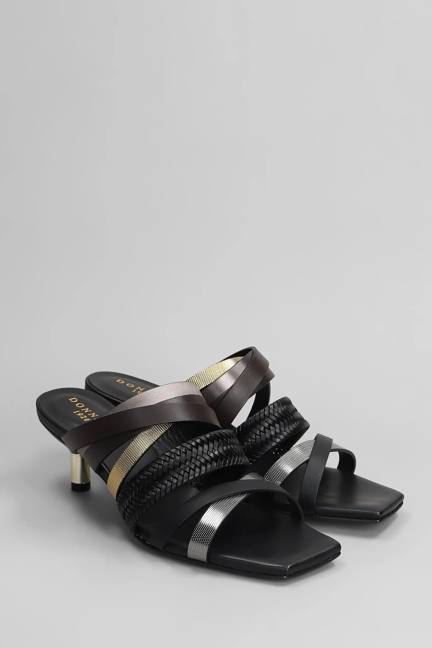 Slipper-Mule in black leather