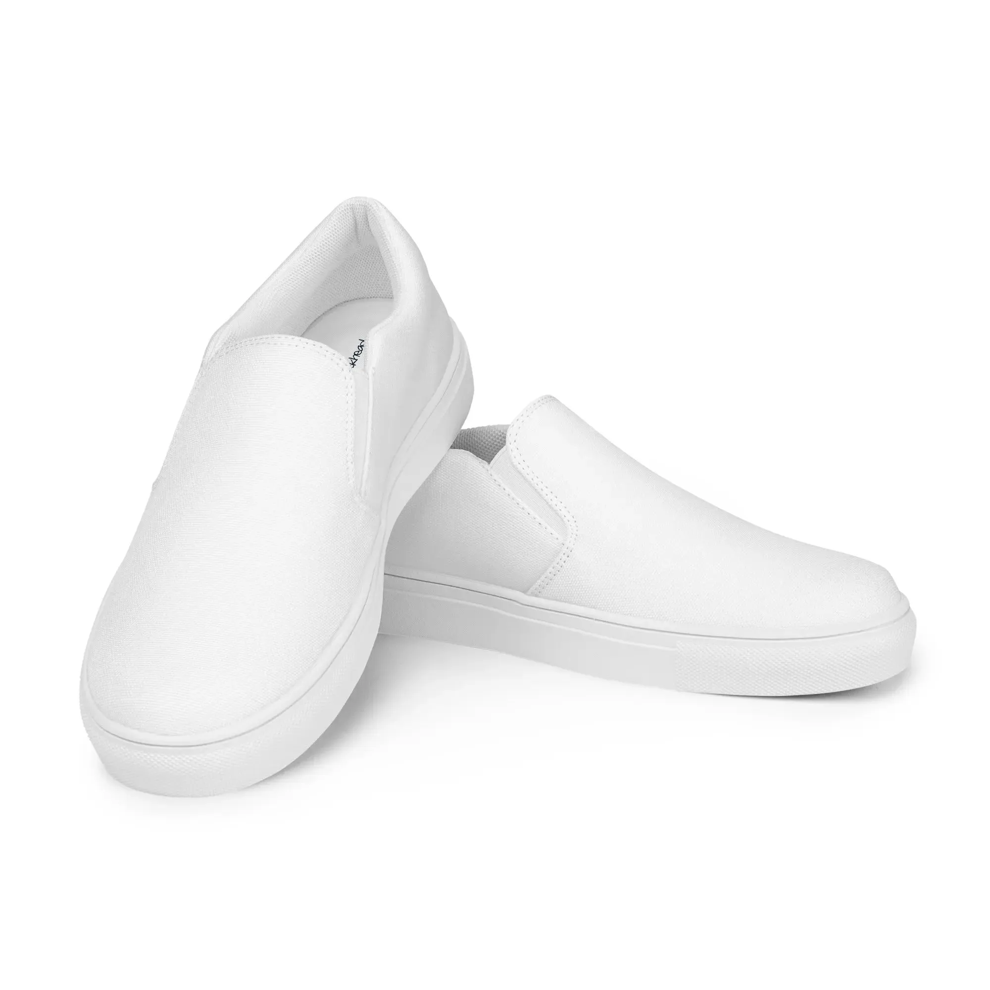 Slips by Dockhead Men’s Slip-On Canvas Shoes (White)