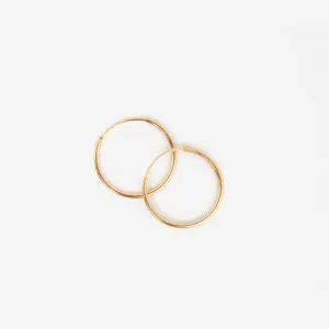 Small Thin Endless Hoops