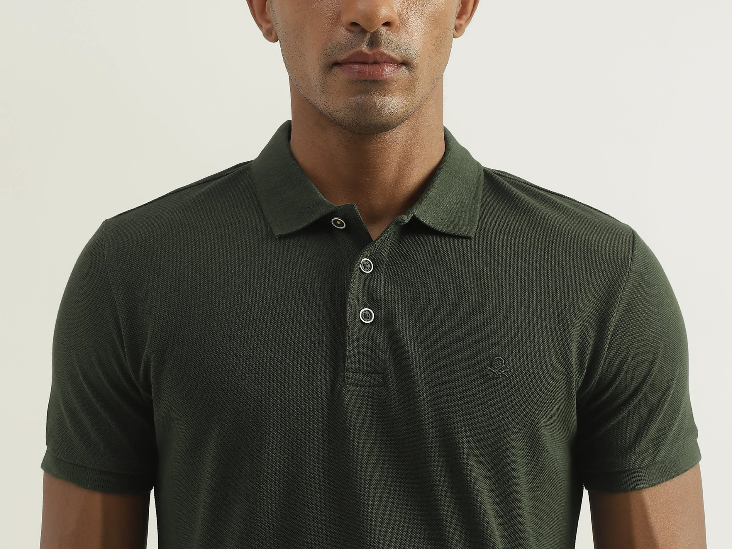 Solid Olive Polo T-Shirt
