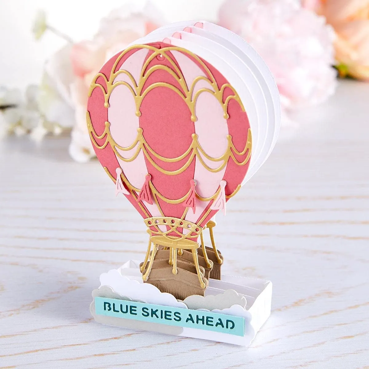 Spellbinders 3D Vignette Hot Air Balloon Etched Die Set
