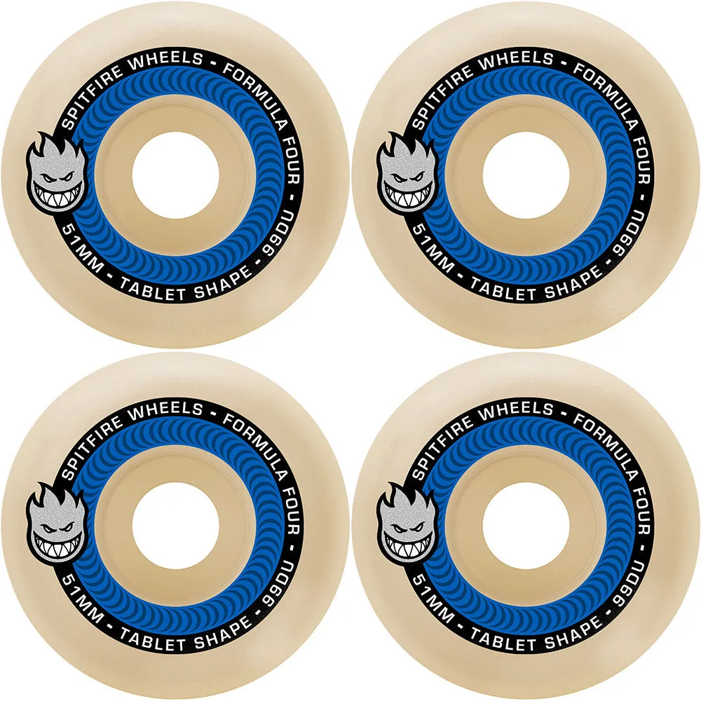 Spitfire Wheels Formula Four Tablet Skateboard Wheels 99a 55mm
