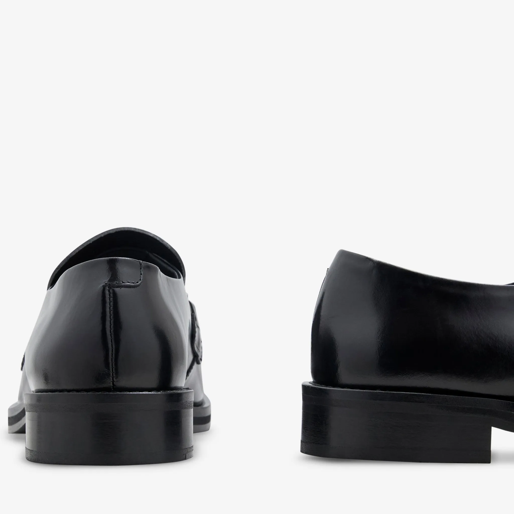 Square Toe Loafer Black