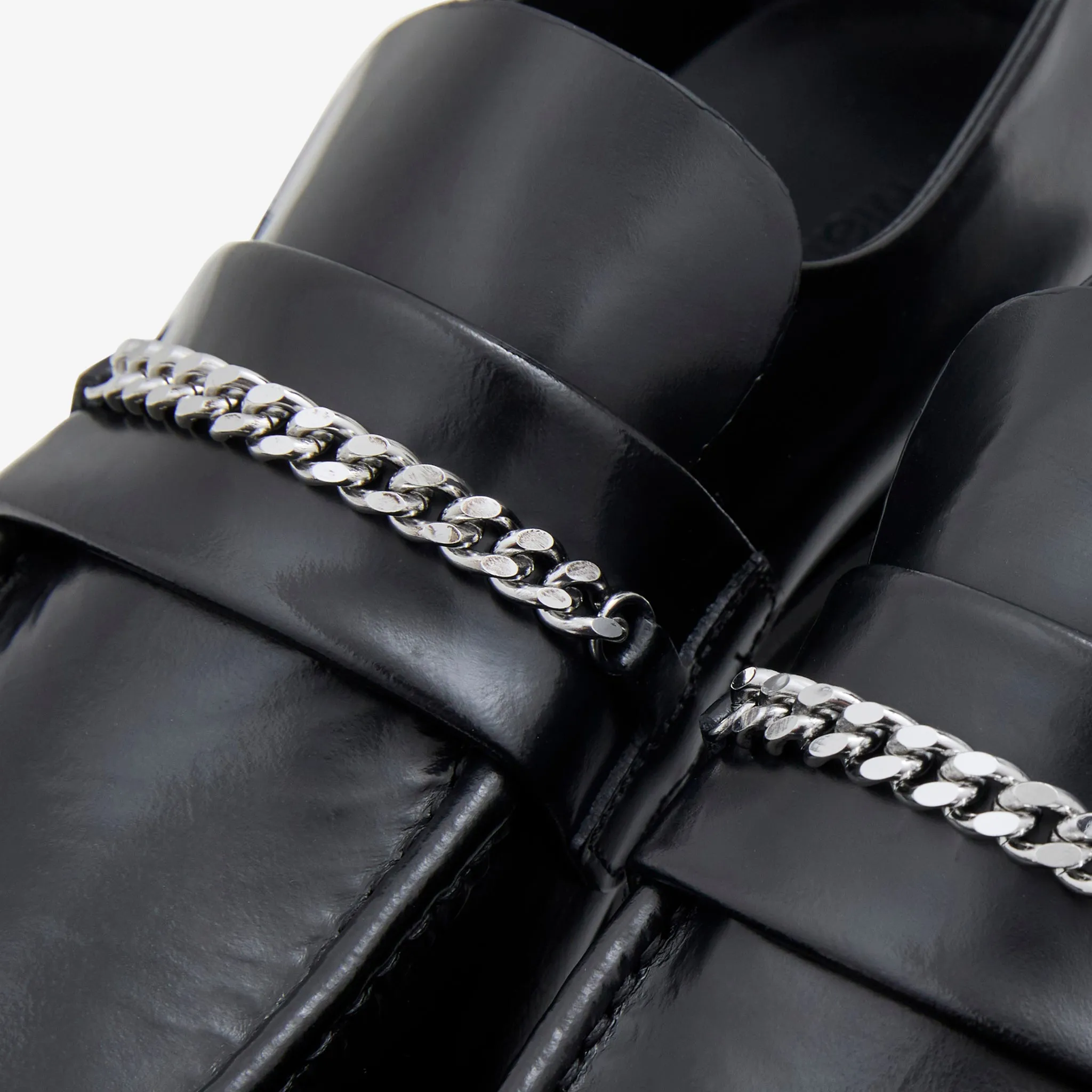 Square Toe Loafer Black