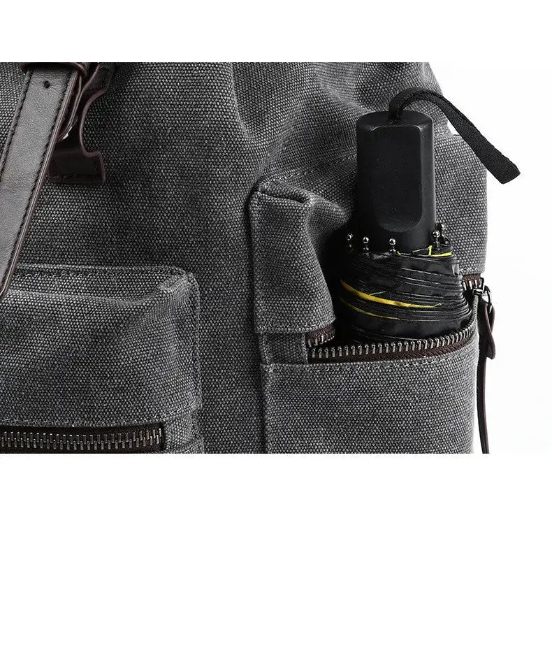 Stylish Canvas Backpack for Men - Trendy Casual Travel Bag