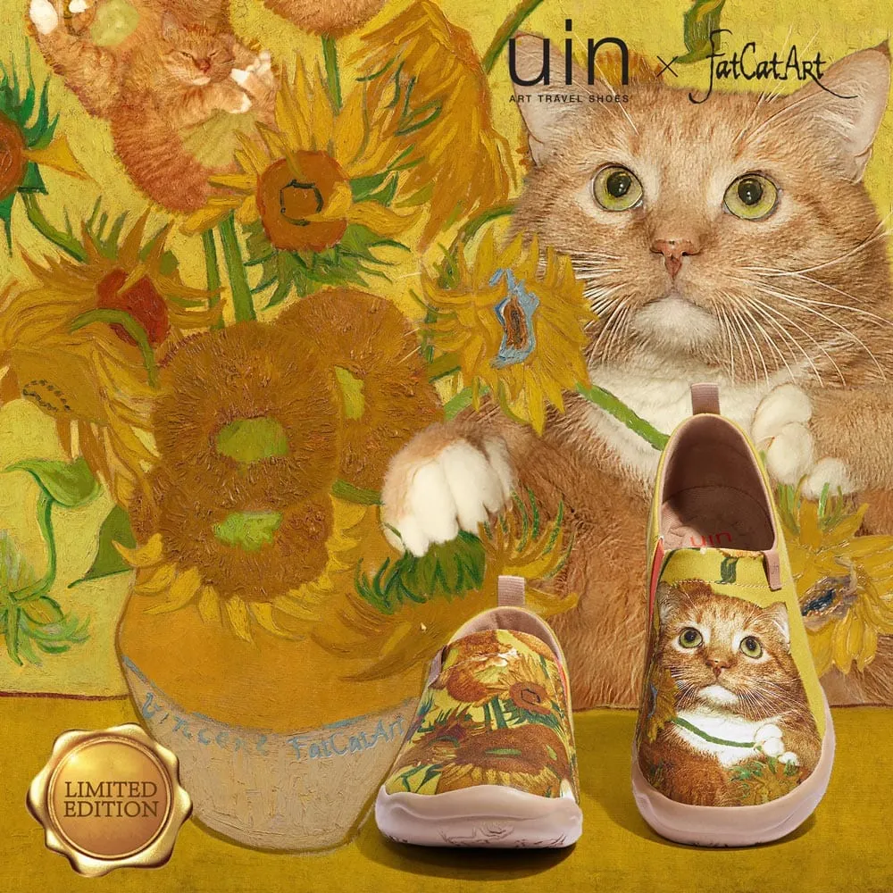 Sunflowers and Cat Toledo I Men
