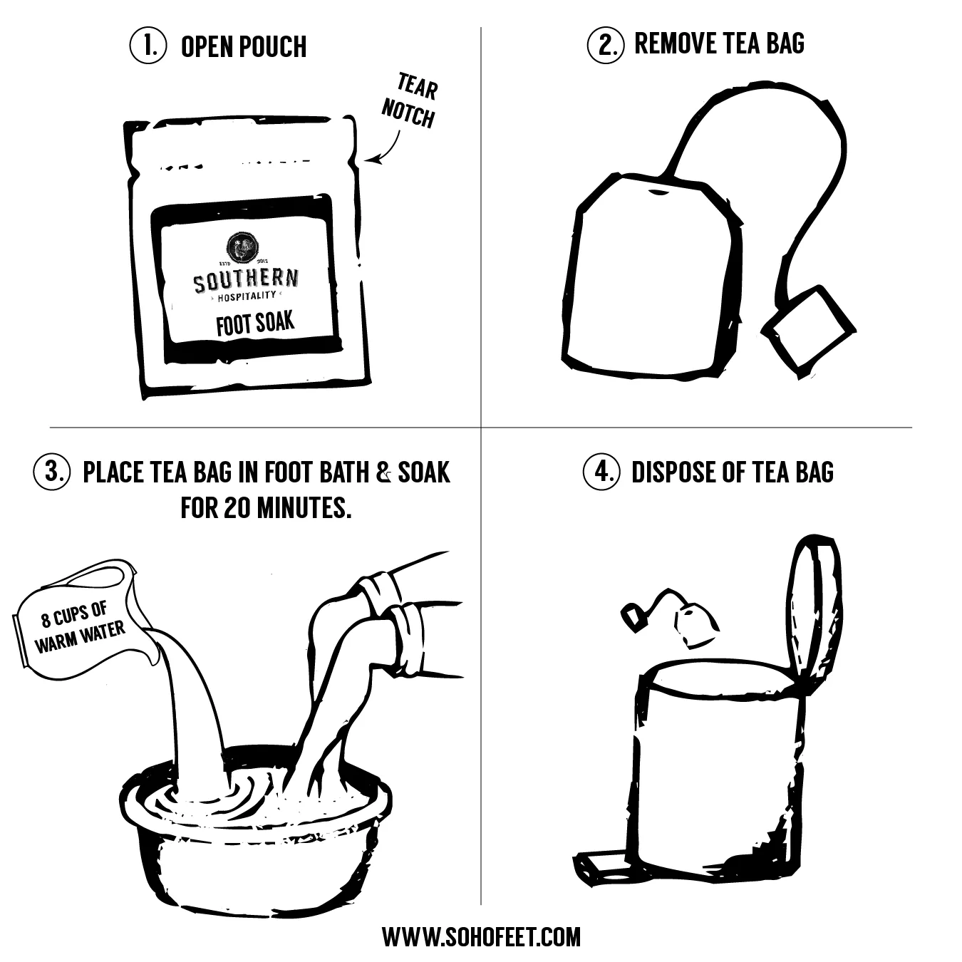 Sweet Tea Foot Soak