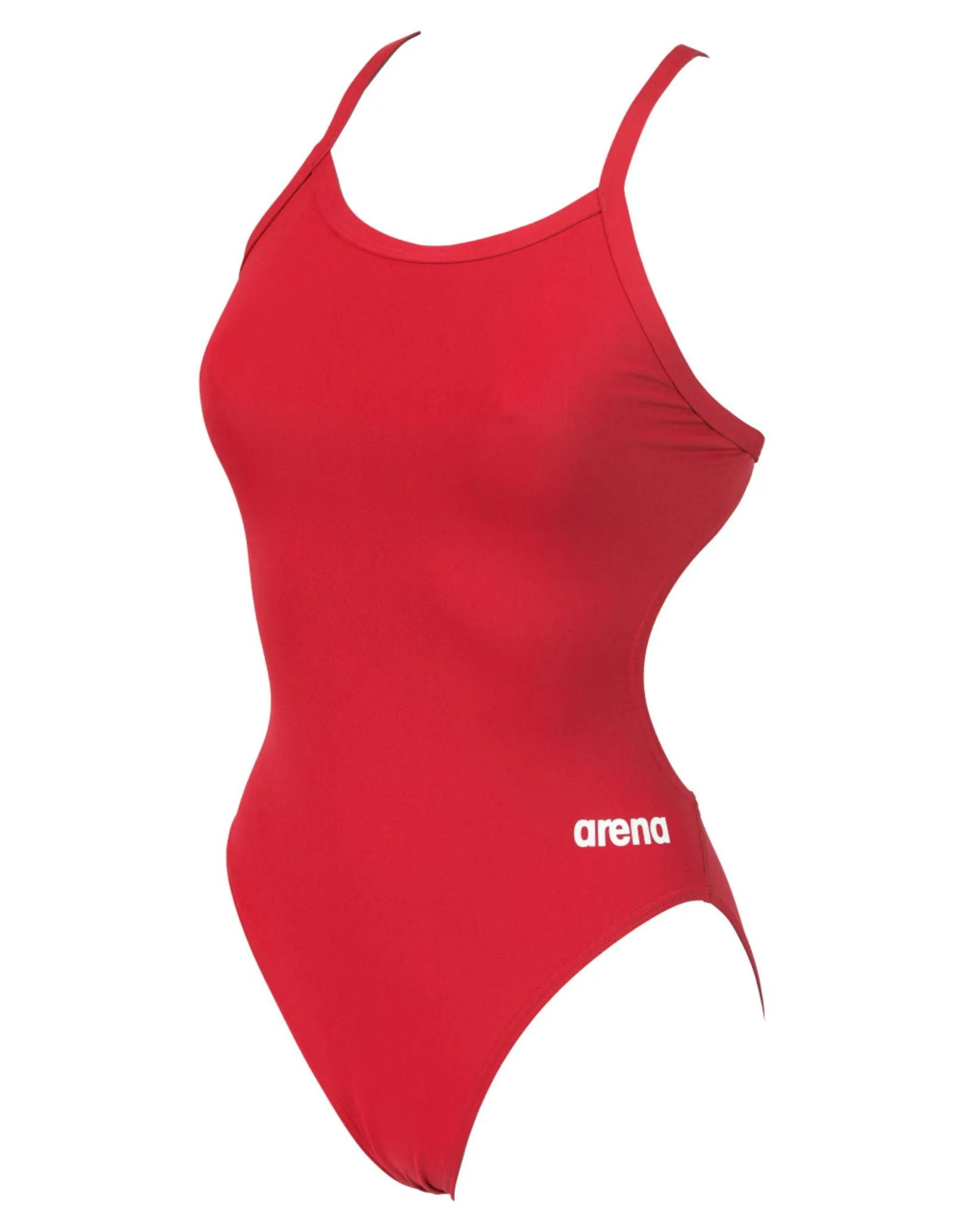Team Challenge Solid Swimsuit - Red/White