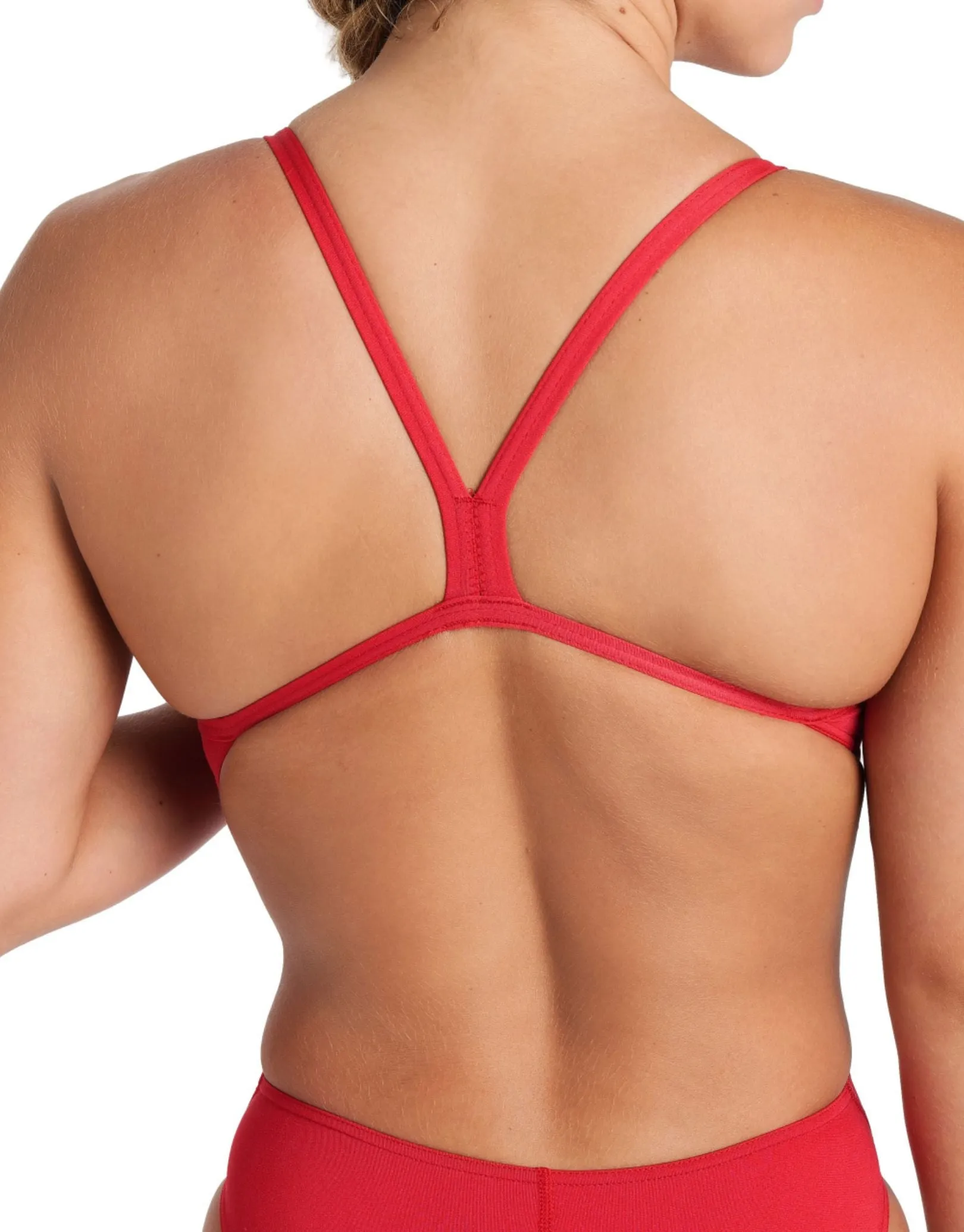 Team Challenge Solid Swimsuit - Red/White