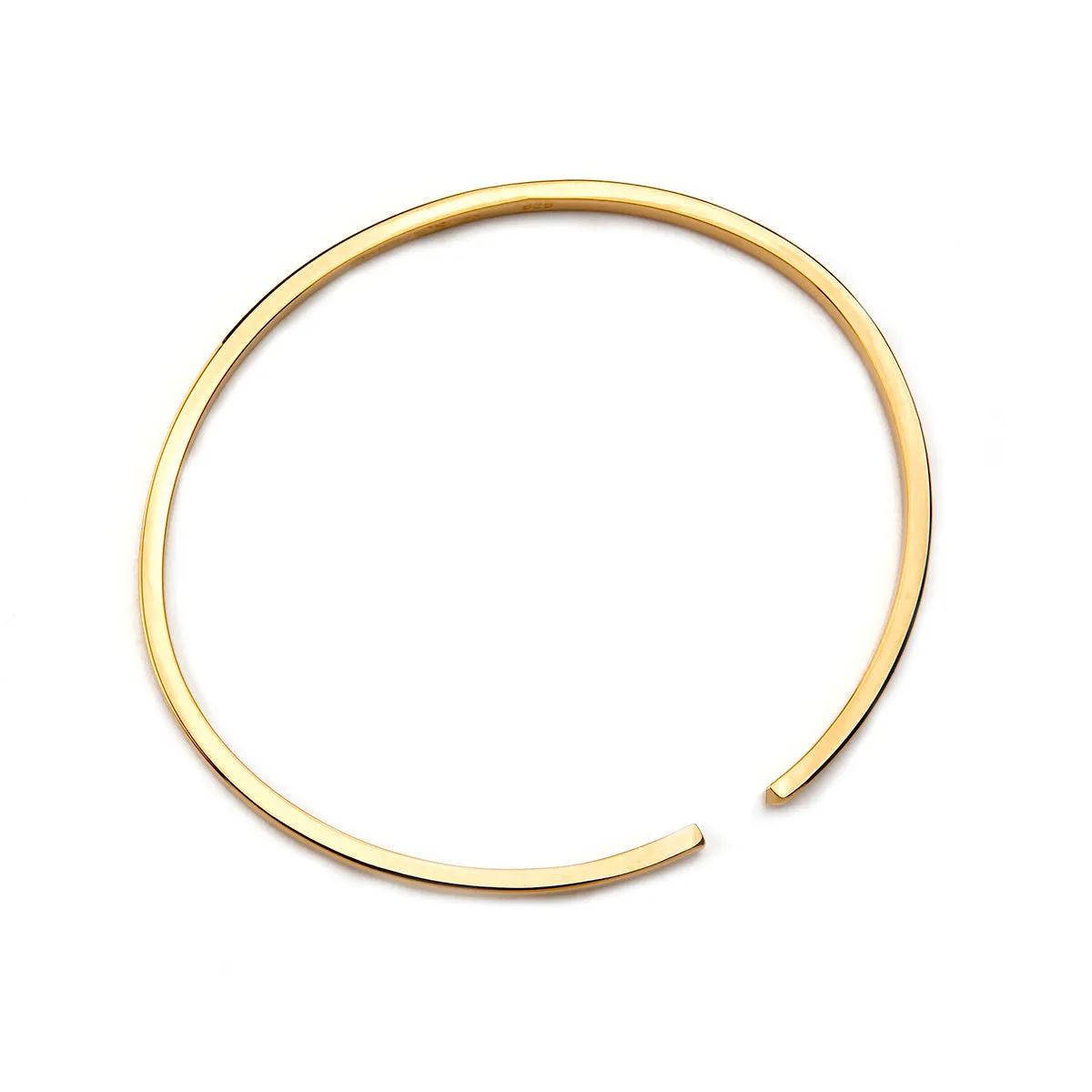 The Circle Bangle - Yellow Gold - Thin